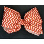 Red Chevron Bow - 6 Inch